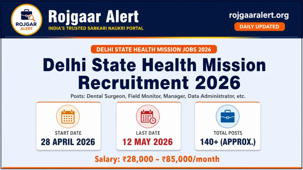 Delhi State Health Mission Recruitment 2026 — Vacancy, Eligibility, Salary & Apply Process