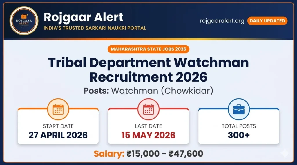 Tribal Department Watchman Recruitment 2026 — Vacancy, Eligibility, Salary & Apply Process