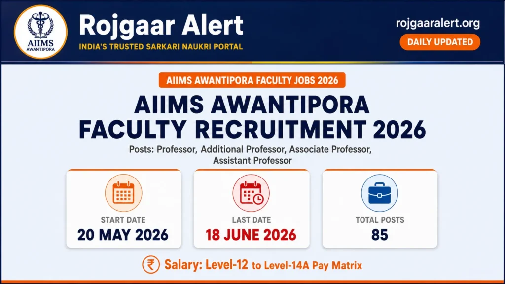 AIIMS Awantipora Faculty Recruitment 2026 — Vacancy, Eligibility, Salary & Apply Process