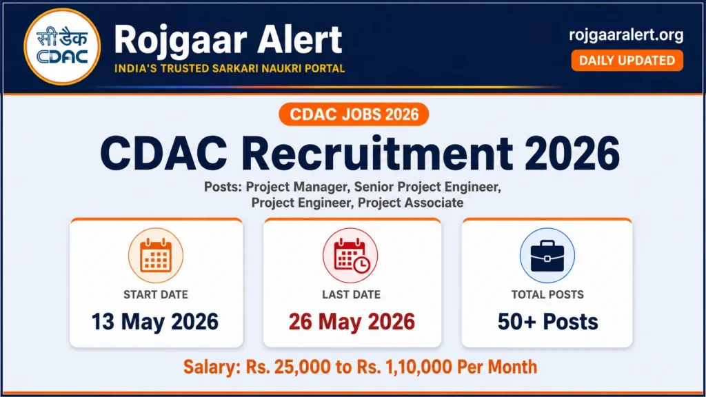 CDAC Recruitment 2026 — Vacancy, Eligibility, Salary & Apply Process