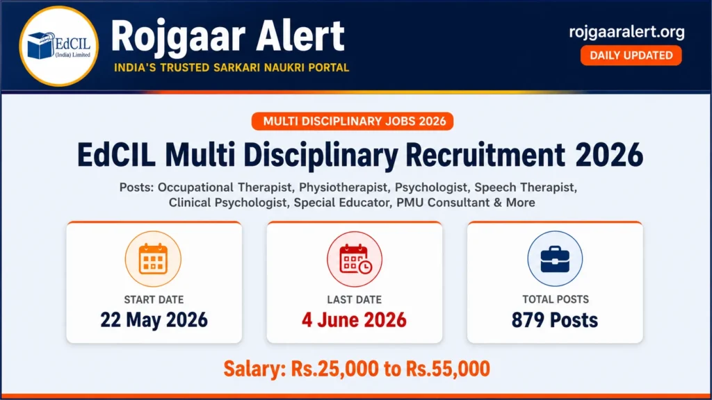 EdCIL Multi Disciplinary Recruitment 2026 — Vacancy, Eligibility, Salary & Apply Process