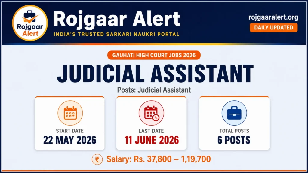 Gauhati High Court Judicial Assistant Recruitment 2026 — Vacancy, Eligibility, Salary & Apply Process