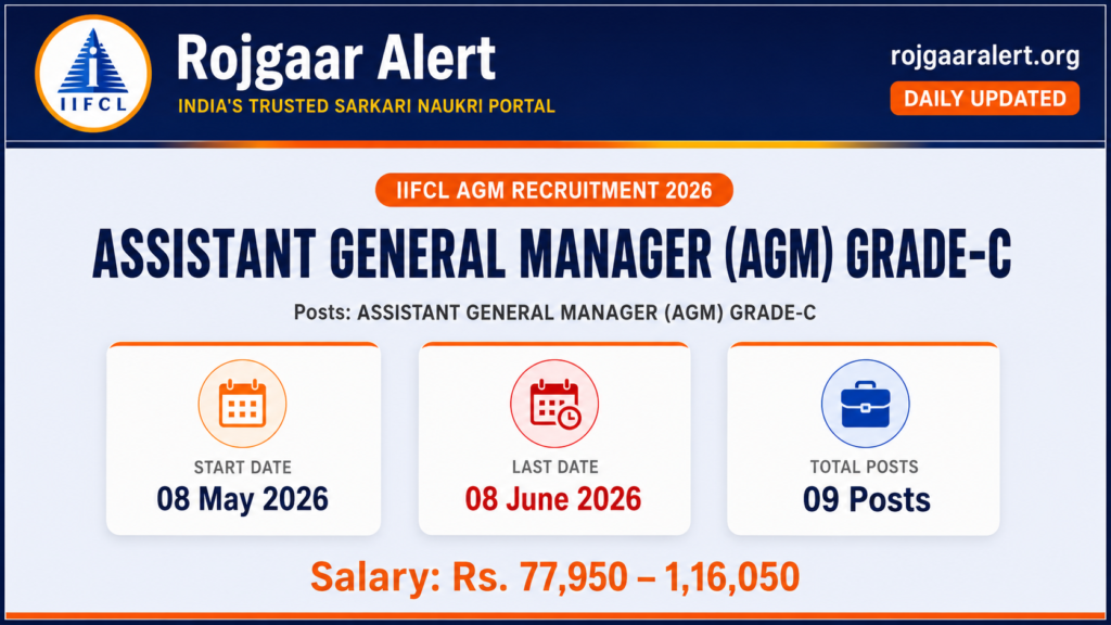 IIFCL AGM Recruitment 2026 — Vacancy, Eligibility, Salary & Apply Process