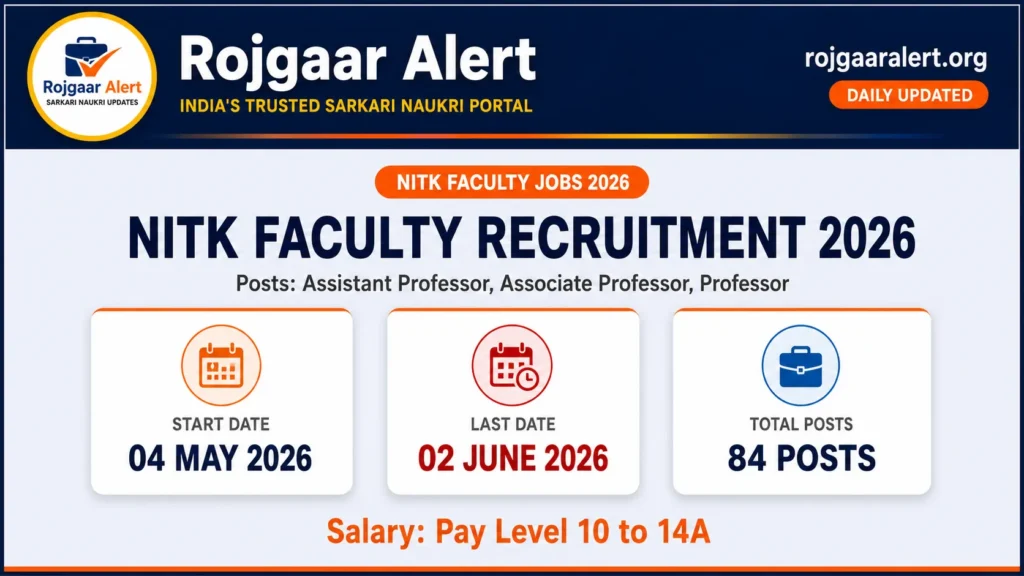 NITK Faculty Recruitment 2026 — Vacancy, Eligibility, Salary & Apply Process