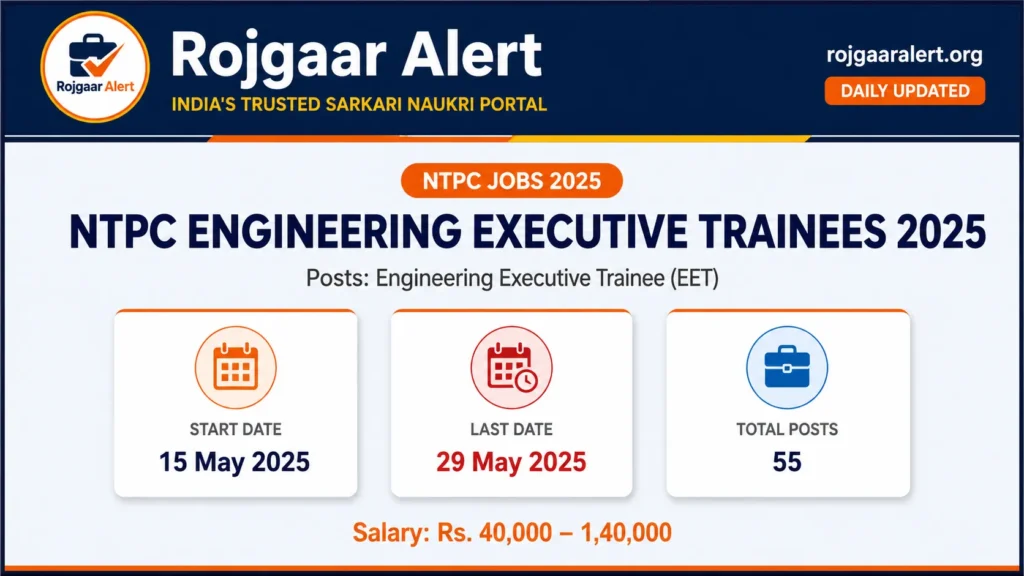 NTPC Engineering Executive Trainees 2025 — Vacancy, Eligibility, Salary & Apply Process